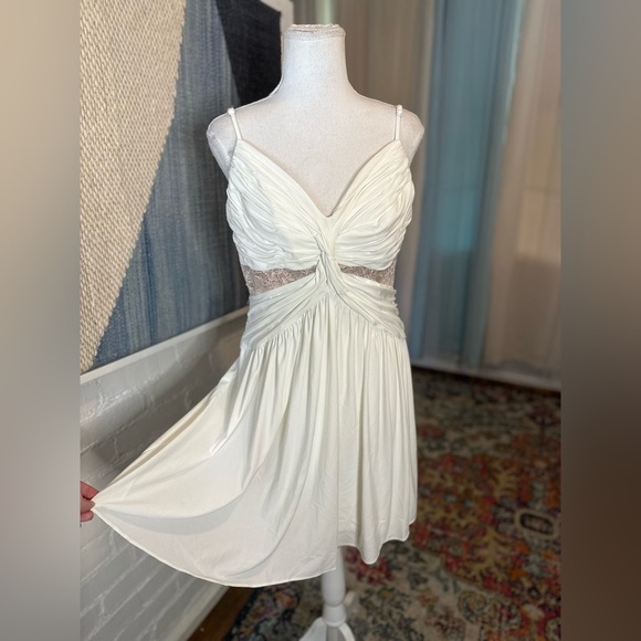 BCBG Max Azria Cream Cocktail Dress - Picture 4 of 10